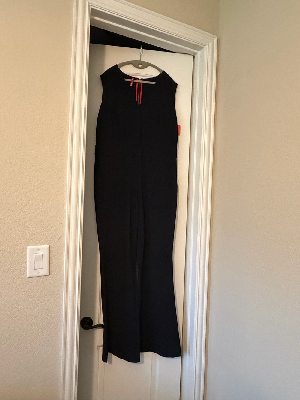 SPANX Black Sleeveless V-Neck Jumpsuit. NWT